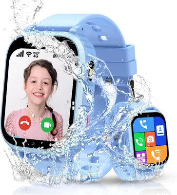 Produktbild von Smartwatch Kinder,Kinder Smartwatch mit GPS IP68 Wasserdicht Spiel Wecker, Kinderuhr Geschenk für Jungen Mädchen Student