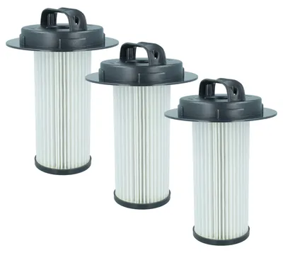 Produktbild von vhbw 3 Staubsaugerfilter Ersatz für Philips 432200524860, FC8048, 432200517520 für Staubsauger - HEPA-Filter Schwarz Weiß
