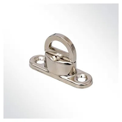 Produktbild von Drehverschluss für Planen aus vernickeltem Messing 40x12x11mm