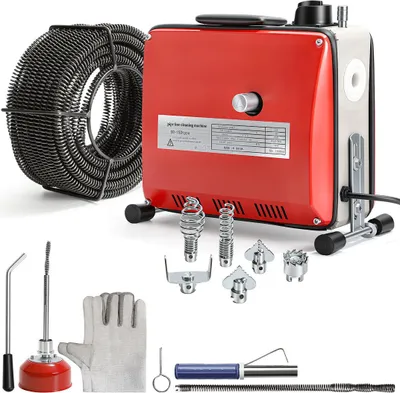 Produktbild von Faziango Elektrische Rohrreinigungsmaschine 500W Rohrreiniger Abflussreiniger