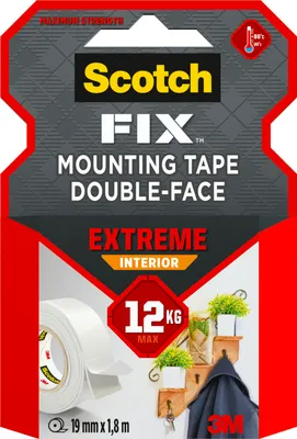 Produktbild von Scotch-FIX™ Extreme Doppelseitiges Innenmontageband Klebeband 19mm x 1,8m Rolle