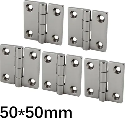 Obrázek produktu pro Nerezový vyčnívající pant AISI 316, 50x50 mm, leštěný - Osculati 38.284.00