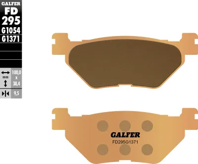 Image de Plaquettes de frein Galfer - métal fritté