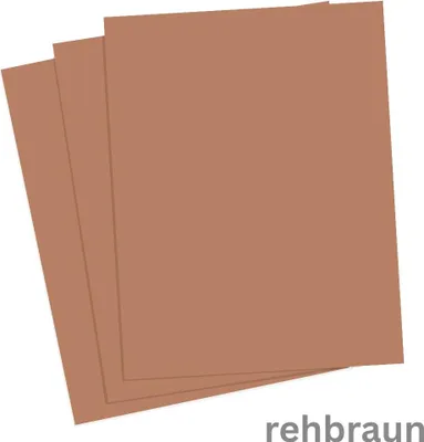 Produktbild von Tonzeichenpapier, 50 x 70 cm 130 g/qm, rehbraun, 10 Bogen