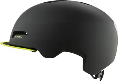 Produktbild von ALPINA City-Helm Brooklyn schwarz/neongelb matt
