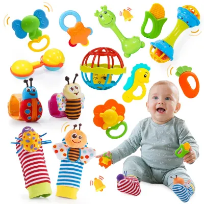 Productafbeelding van Set van 14 Baby Rammelaars voor 0-6 Maanden