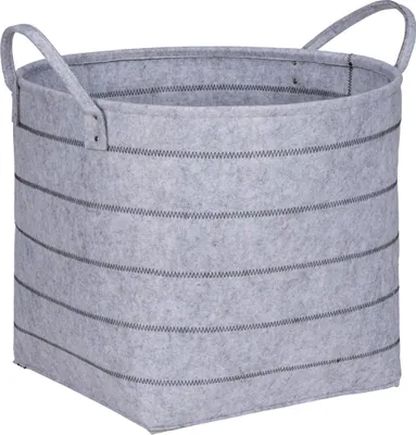 Immagine prodotto di Cestino in feltro WENKO Nella grigio, XL, cestino con 2 maniglie per il trasporto, grigio, poliestere grigio chiaro