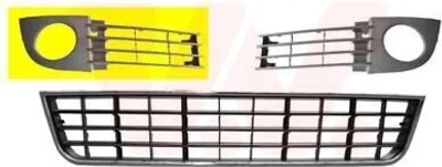 Produktbild von VAN WEZEL Lüftungsgitter Grill Stoßfänger für AUDI A6 Avant (4B5, C5) mit Loch/Löchern für Nebellampen