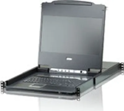 Produktbild von Aten CL6708MW Tastatur/Video/Maus (KVM)-Switch Rack-Einbau Schwarz (CL6708MW-ATA-2XK06A1G)