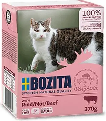 Immagine prodotto di Bozita Cat Tetra Recard Häppchen in Soße Rind 370gx16