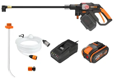 Produktbild von Worx Akku Hochdruckreiniger 20 V Hydroshot mit Akku und Ladegerät WG633E