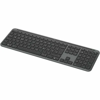 Produktbild von Logitech Signature Slim K950, Volle Größe (100%), Kabellos, RF Wireless + Bluetooth, Scherenschalter, AZERTY, Graphit