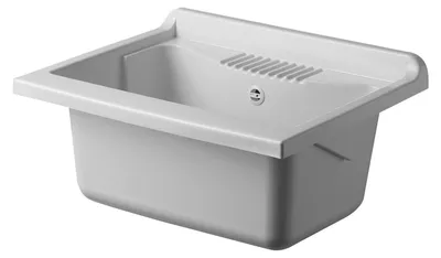 Aufsatzwaschbecken PP-Kunstharz 60x50x30 cm weiß