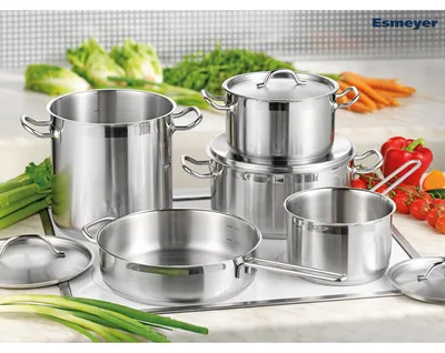 Zdjęcie produktu dla Bartscher A130442, Stal nierdzewna, Stal, Srebrny, Gaz, Indukcja, 16 cm, 18 cm
