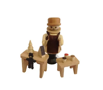 Produktbild von Miniaturfigur Spielwarenmann natur Höhe=6cm NEU