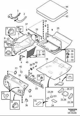 Obrázok produktu pre VOLVO S60 zadný kryt batožinového priestoru 31307102