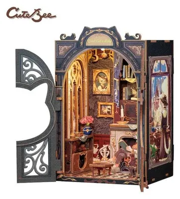 Produktbild von Book Nook Count Cat´s Study 17 x 12 cm