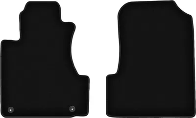 Image de Wielganizator Tapis avant de sol velours sur-mesure pour Honda CR-V III (2006-2012, SUV) noir, jeu 2 pièces, fixations