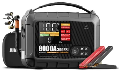 Image de Démarreur de secours pour voiture, courant de crête de 1 200 A, capacité de batterie de 30 000 mAh, tension de 12 V, 8 000 A PD18w
