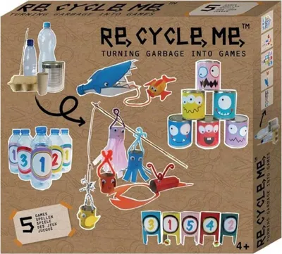 Produktbild von Re-Cycle-Me Bastelbox Deine Spiele - Bastelset Re-Cycle-Me