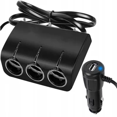 Produktbild von BLOW KFZ Zigarettenanzünder Verteiler 3x Steckdose 1x USB 12V/24V