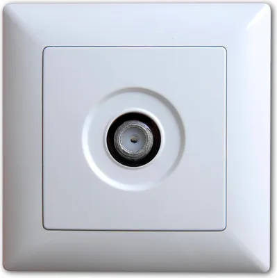 Produktbild von Gunsan Visage Sat Steckdose TV Antennendose F Stecker Weiss