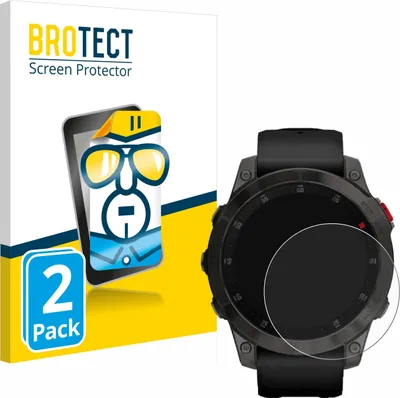 Produktbild von 2x Für Garmin epix (Gen. 2) Schutzfolie BROTECT Displayschutz Display Schutz Folie Klar Transparent