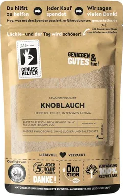 Produktbild von Knoblauchgranulat, Knoblauchpulver zum Kochen, Knoblauch Gewürz, 3 x 100g