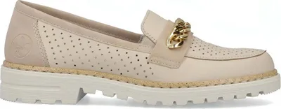 Produktbild von Rieker Damen Mokassins 54852-60 Farbe: Beige Größe: 40