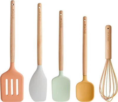 Produktbild von KitchenCraft Idyllisches Silikon-Werkzeugset - 5tlg
