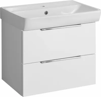 Image de NEON élément bas avec lavabo en céramique 60x41,5 cm, blanc