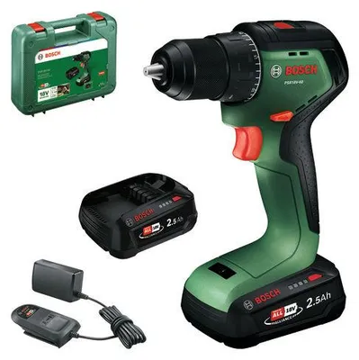 Produktbild von Akku-Bohrschrauber PSR18V-60, 2 x Akku PBA 18V 2.5Ah in Handwerkerkoffer