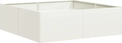 Zdjęcie produktu dla vidaXL Sadzarka biała 100x100x30 cm stalowa