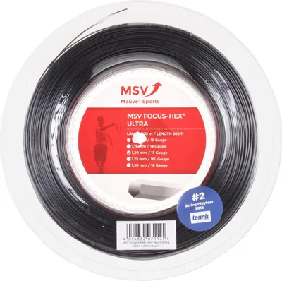 Productafbeelding van Focus HEX Ultra tenniskabel, 200 meter, zwart