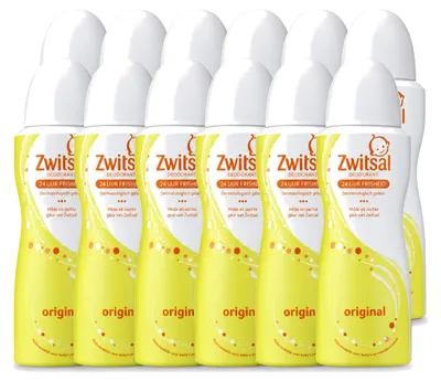 Immagine prodotto di 12 flaconi di deodorante spray Zwitsal Origineel, 100 ml ciascuno - confezione  - 12 pezzi