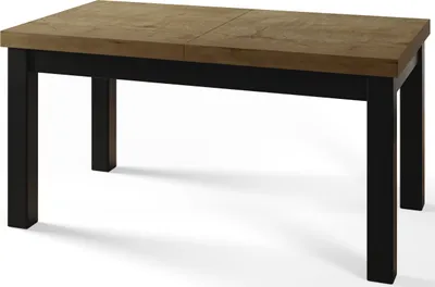 Immagine prodotto di Tavolo da pranzo 140 cm / 180 cm, Tavolo allungabile, Tavolo da cucina, Tavolo da pranzo, Tavolo da soggiorno, Tavolo da camera, Tavolo moderno, Tavolo da soppalco, Gambe nere, Classico, 140x80, Lefkas