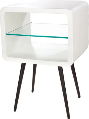Produktbild von Gilde Beistelltisch, "Nava", Eisen, weiß, VE 1, L. 35 cm, B. 40 cm, H. 60 cm  57431