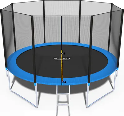 Zdjęcie produktu dla Trampolina ogrodowa Funfit z siatką zewnętrzną 12FT 374 cm
