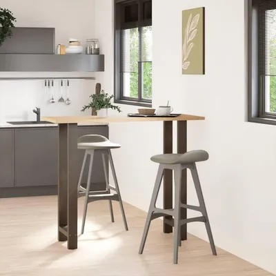 Obrázek produktu pro vidaXL Nohy barového stolu z přírodní oceli 2 ks 50x(110-111) cm ocelové
