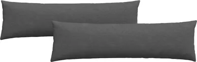 Produktbild von Sofakissen 2 Stück Dunkelgrau 145 x 40 cm Cordstoff
