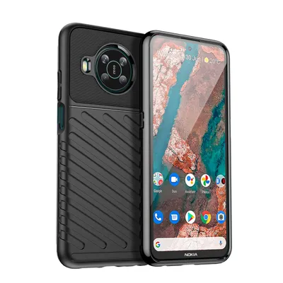 Zdjęcie produktu dla Thunder Case elastyczne pancerne etui pokrowiec Nokia X100 czarny