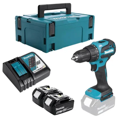 Obrázek produktu pro Makita DHP490RTJ - Akumulátorová příklepová vrtačka - modrá/černá