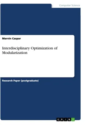 Produktbild von Interdisciplinary Optimization of Modularization