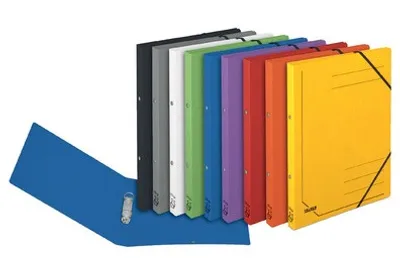 Produktbild von Falken Ringhefter Colorspan-Karton grau A4 355g/qm