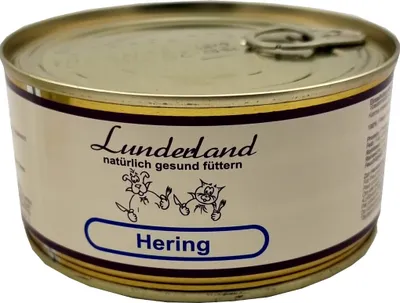 Produktbild von Lunderland Hering 300g Reinfleisch-Dose Hundefutter 100 % Hering - Filet mit Haut