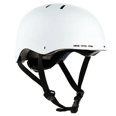 Produktbild von Nils Extreme Fahrradhelm für Erwache - Skaterhelm mit Größenanpassung - Stadthelm für Fahrrad und Roller - Weiß - M - MTW03