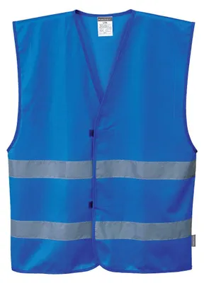 Imagen del producto de Chaleco reflectante Portwest Iona, color azul claro, talla L/XL