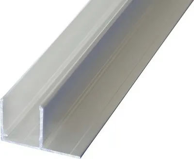 Produktbild von Gutta Alu U-Profil Lasche quer für 16 mm Doppelstegplatten L = 2000 mm