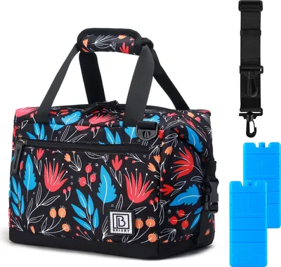 Produktbild von Brisby Kühltasche – Lunchtasche – 12 l – 4-lagige Isolierung – Nachtblume
