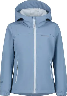 Produktbild von Icepeak Kobryn Jr Softshelljacke Mädchen mit Kapuze, Farbe:Hellblau, Kinder Größen:140